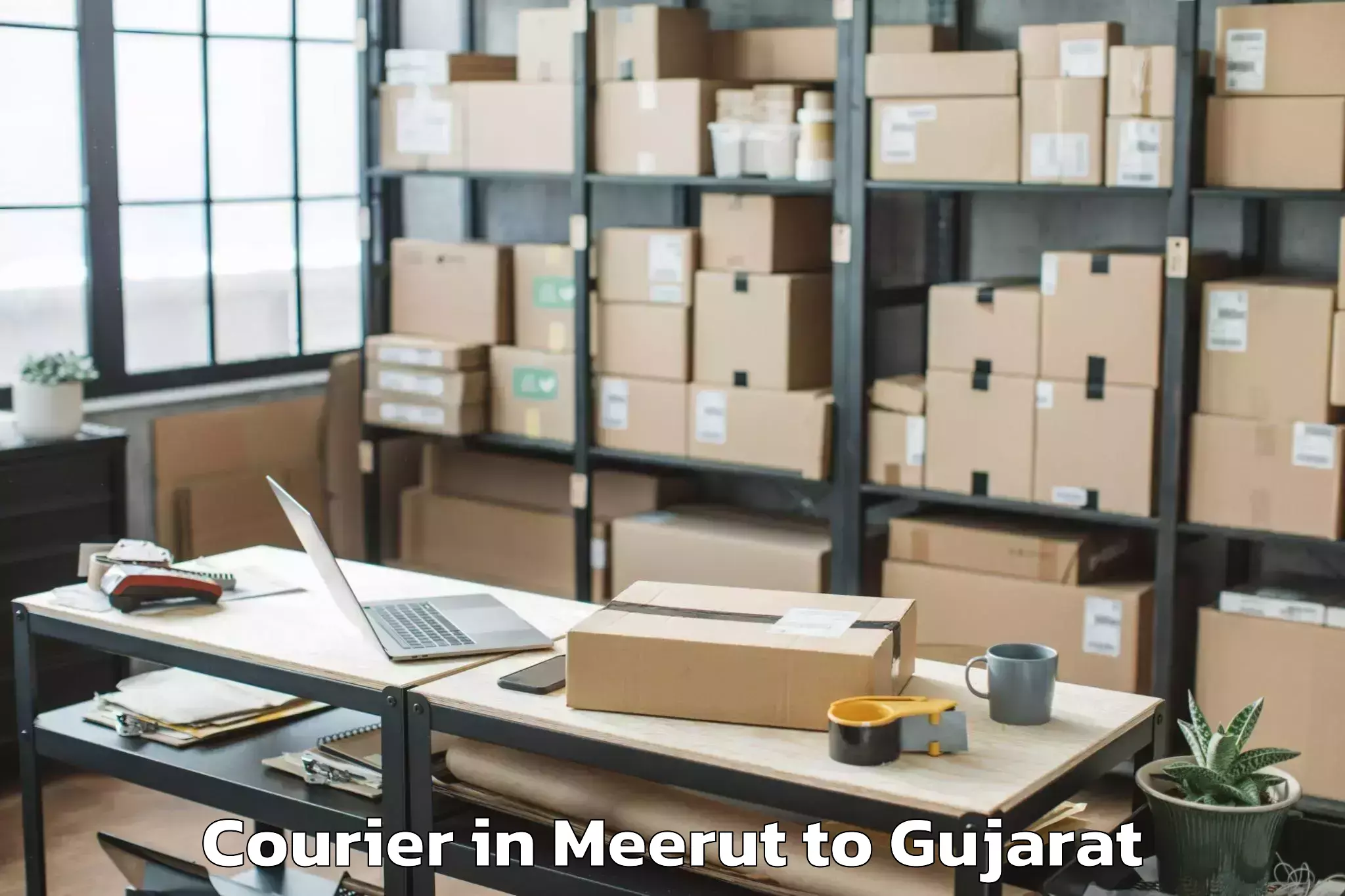 Top Meerut to Gujarat Courier Available